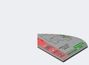 Plan d'évacuation alu Dibon