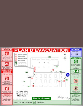 Plan d'évacuation sur mesure